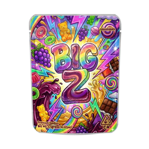 Big Z Mylar Pouches Pre-Labeled