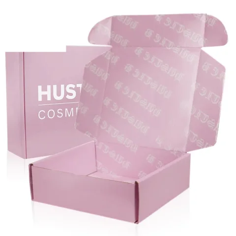 Custom Pink Corrugated Mailer Box