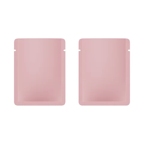 Matte Pink Aluminum Bottom-Fill Sample Bag