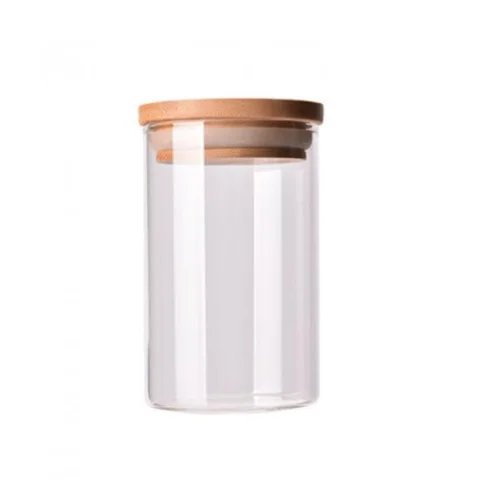 2 oz Child-Resistant Glass Jar with Bamboo Lid