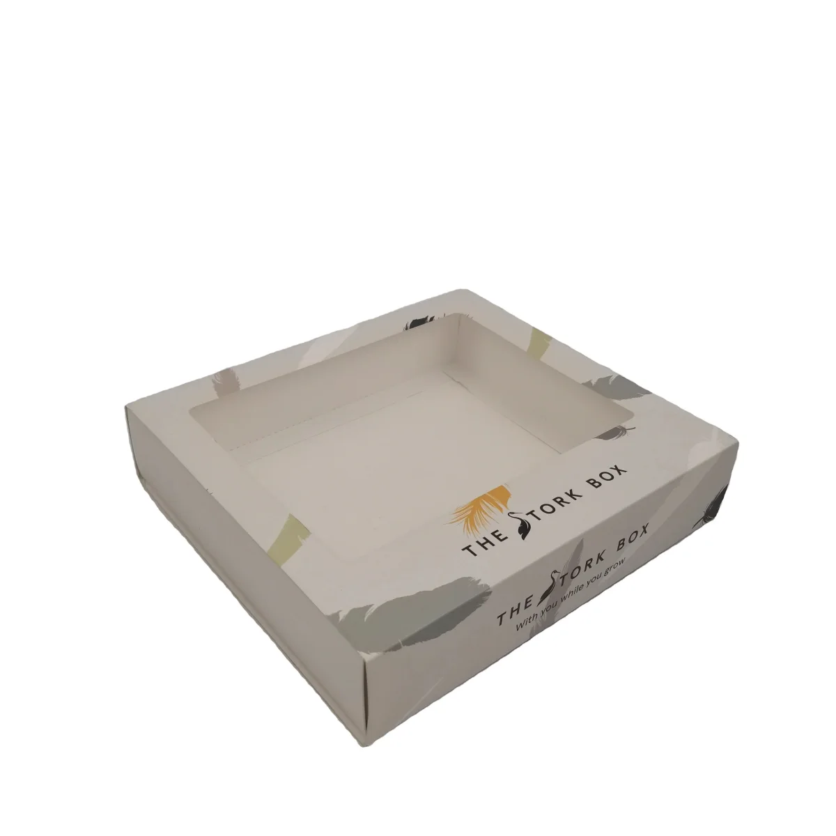 Custom Logo Rigid Cardboard Scarf Box with Clear Window Custom Logo Rigid Cardboard Scarf Box with Clear Window