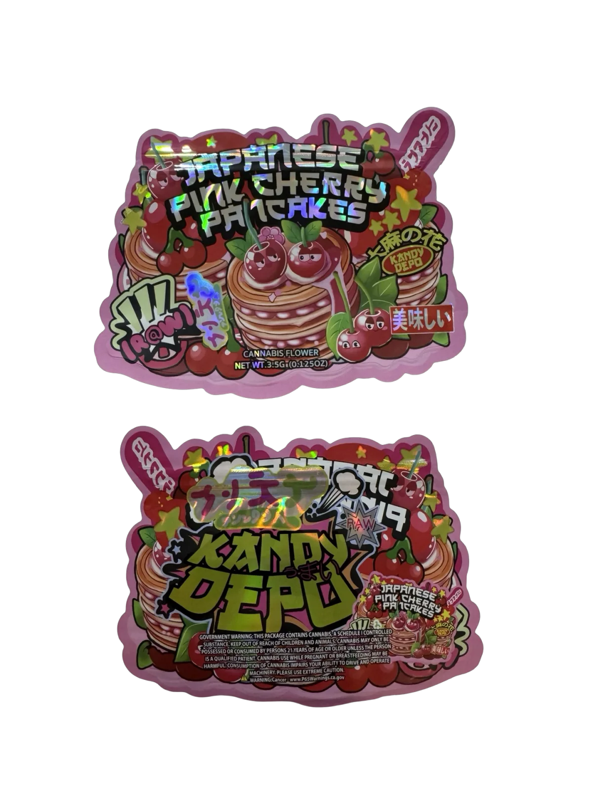 Japanese Pink Cherry Pancakes Mylar Bags 3.5g Kandy Depo Japanese Pink Cherry Pancakes Mylar Bags 3.5g Kandy Depo