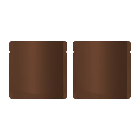 Matte Mahogany Brown Square Aluminum Stand-Up Bag