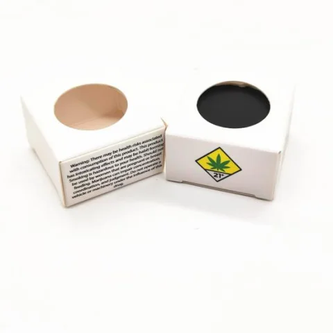 Custom Printed Paper Window Box for Concentrate Jars