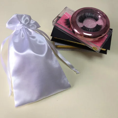 Custom Satin Eyelash Packaging Bag
