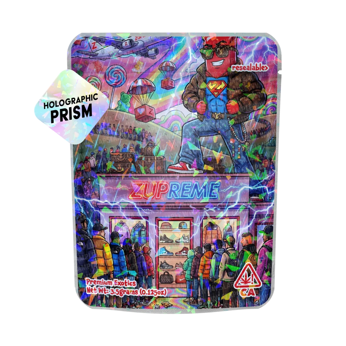 Zupreme Mylar Sticker Packs