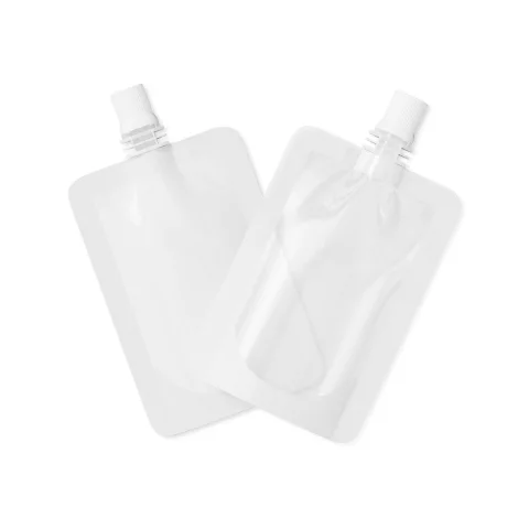Customizable Glossy Plastic Bottle Pouch with Top Screw Cap