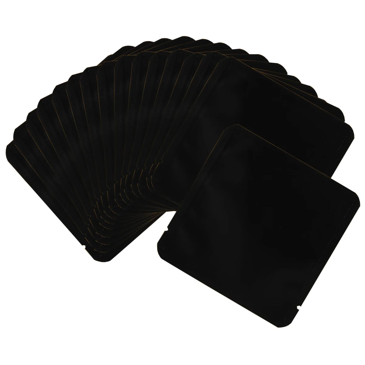 Matte Black Square Foil Bag with Rounded Corners Matte Black Square Foil Bag with Rounded Corners