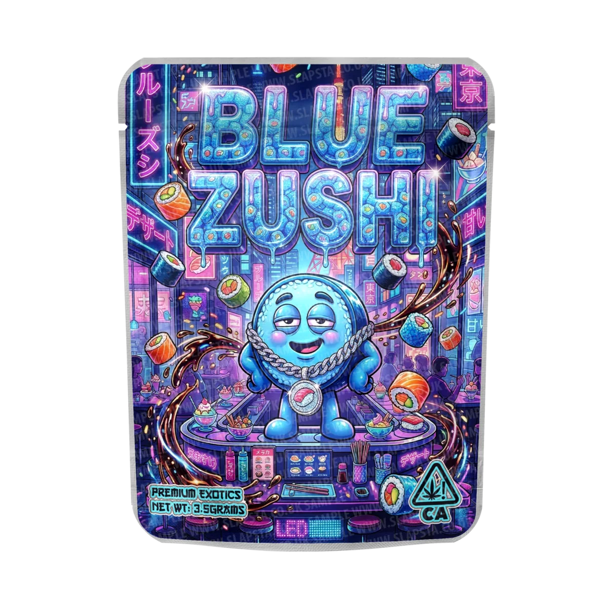 Blue Zushi Mylar Sticker Packs Blue Zushi Mylar Sticker Packs