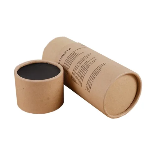 Recycled Kraft Paper Tea and Coffee Tube Box