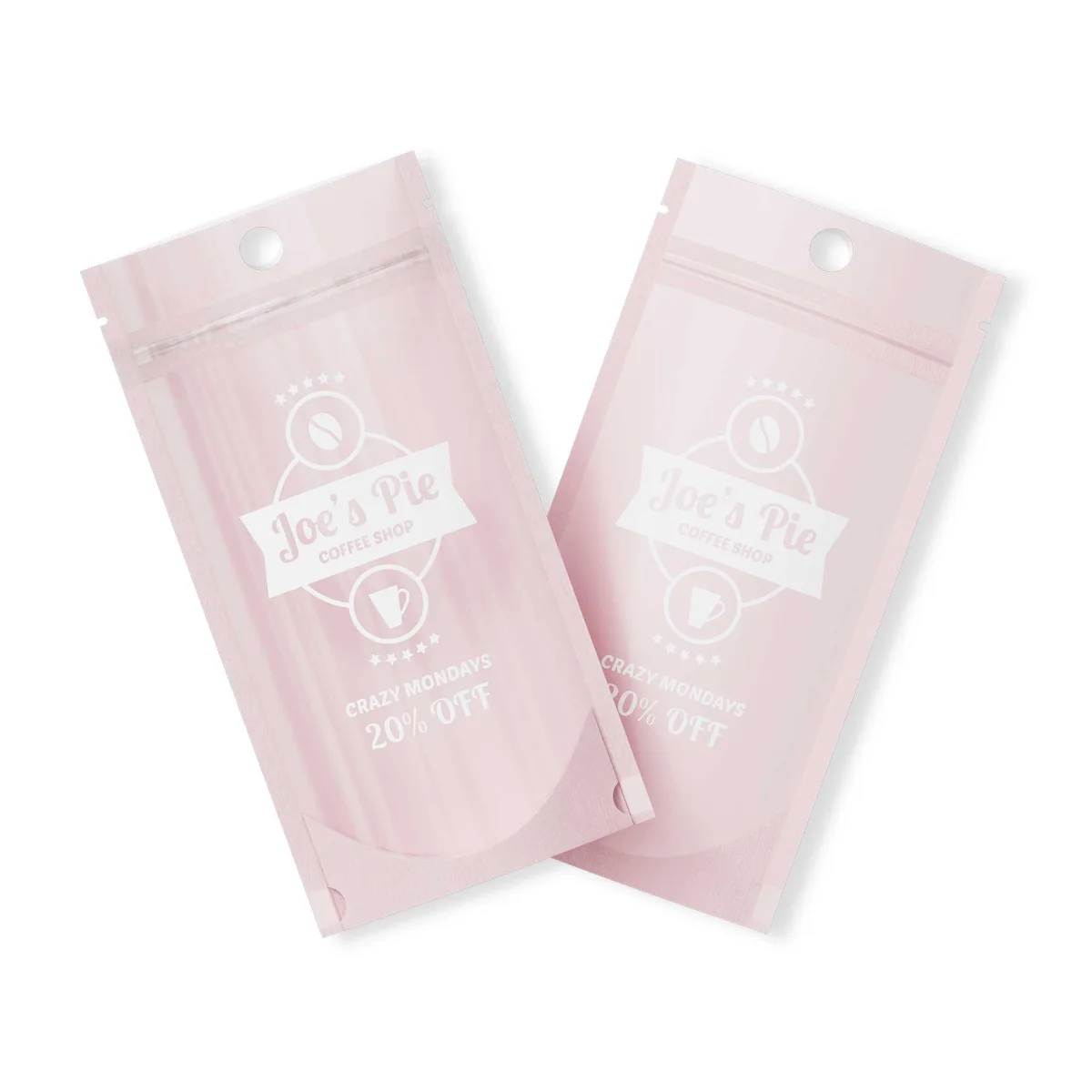 Custom Pastel Tall Stand-Up Zipper Bag