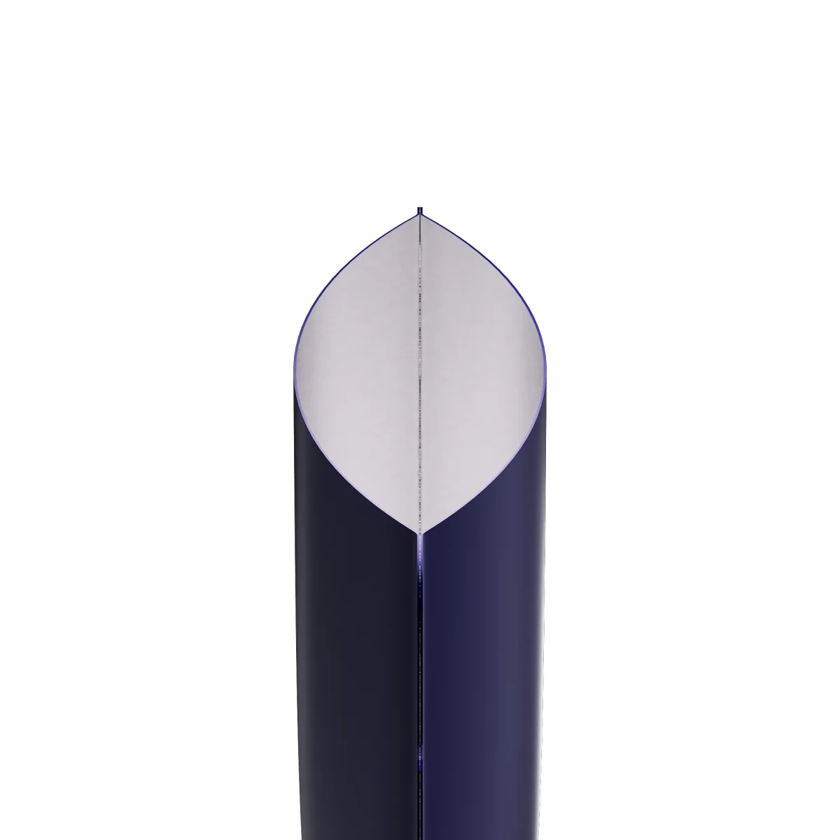 Matte Deep Indigo Blue Aluminum Bottom-Fill Sample Bag Matte Deep Indigo Blue Aluminum Bottom-Fill Sample Bag