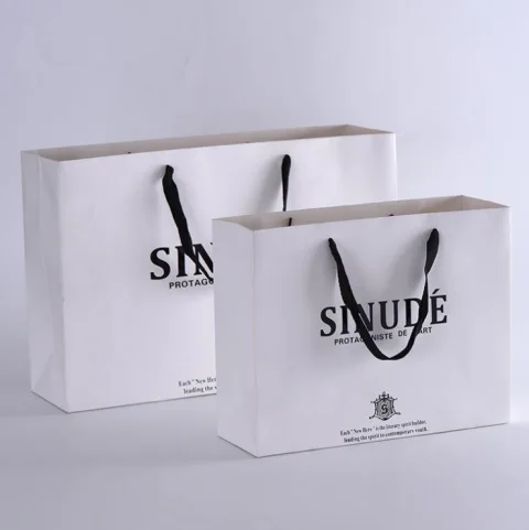 Customized kraft paper shopping bag
