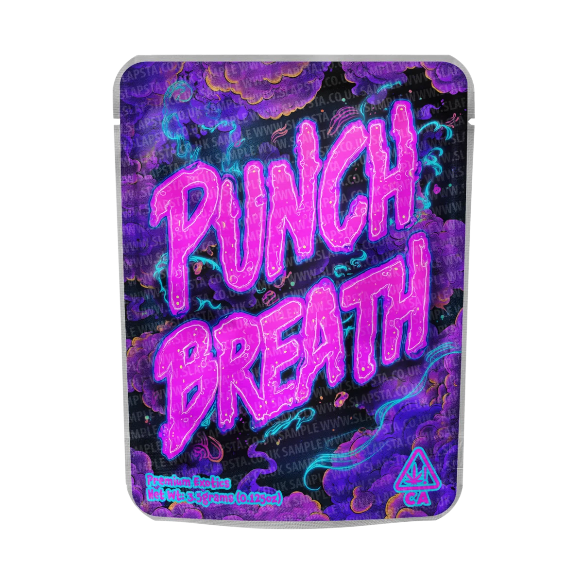 Punch Breath Mylar Pouches Pre-Labeled Punch Breath Mylar Pouches Pre-Labeled