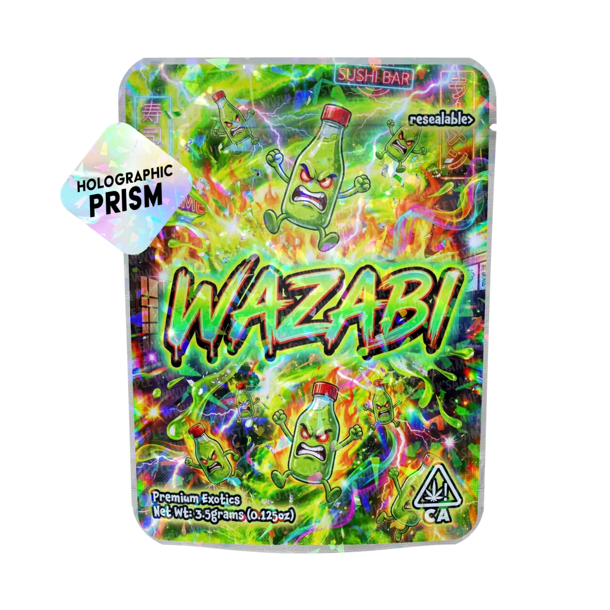 Wazabi Mylar Sticker Packs