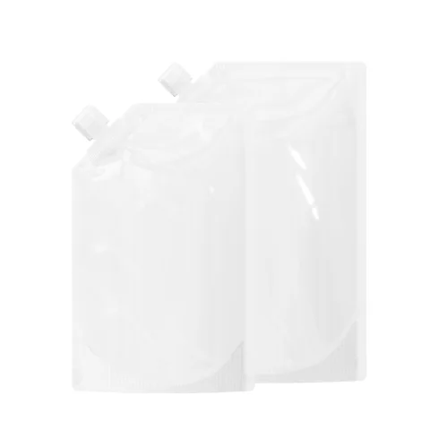 Glossy Clear Stand-Up Pouch with Corner Flip Cap