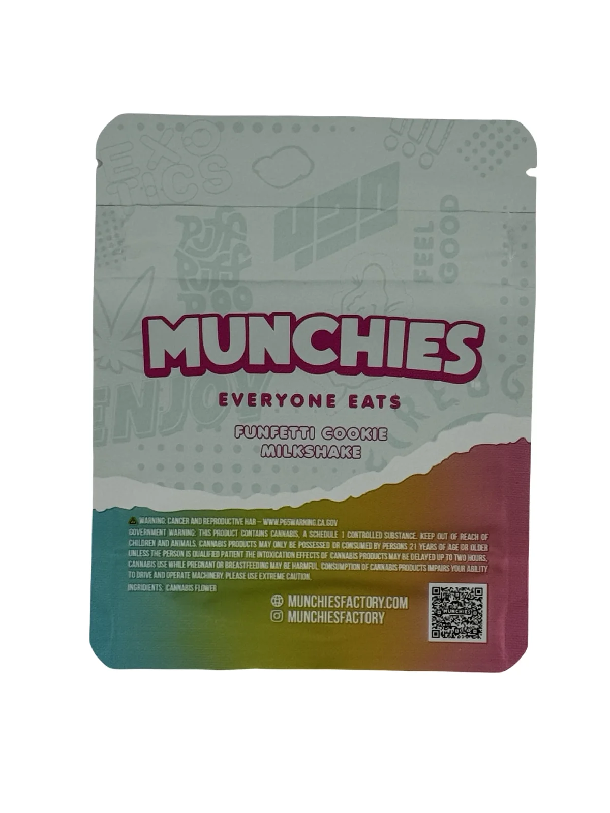 Funfetti Cookie Milkshake Mylar Bags 3.5g Munchies Funfetti Cookie Milkshake Mylar Bags 3.5g Munchies