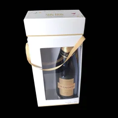 Two-Bottle Cardboard Wine Gift Box with PVC Window