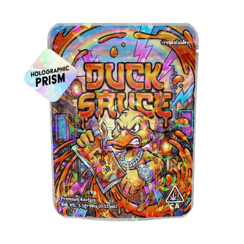 Duck Sauce Mylar Sticker Packs