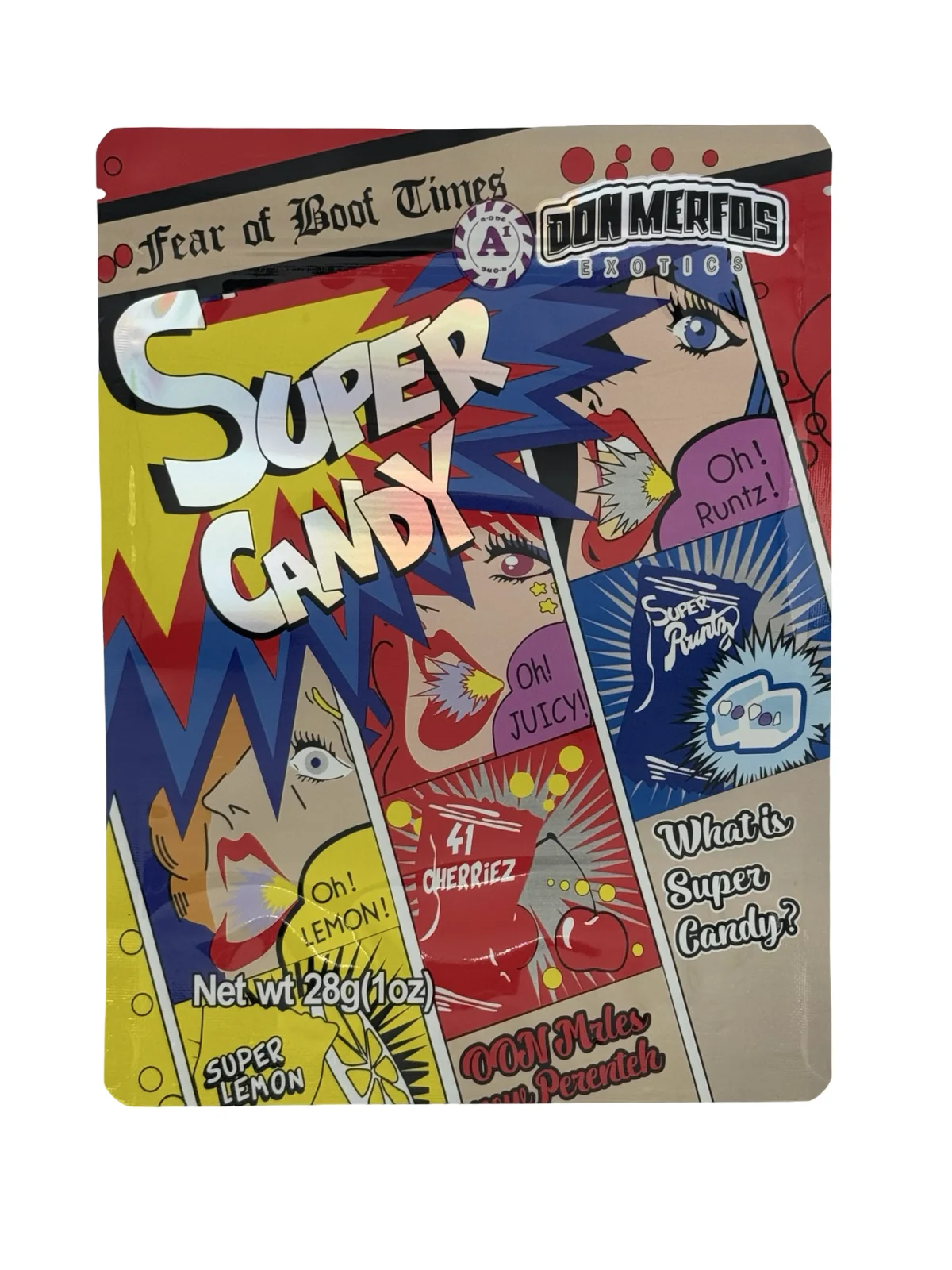 Super Candy 28g Mylar Bags (1oz) Don Merfos Super Candy 28g Mylar Bags (1oz) Don Merfos