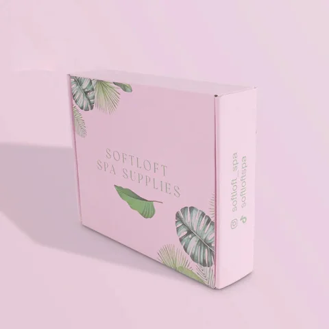Custom Corrugated Shipping Box with Silver Foil Logo
