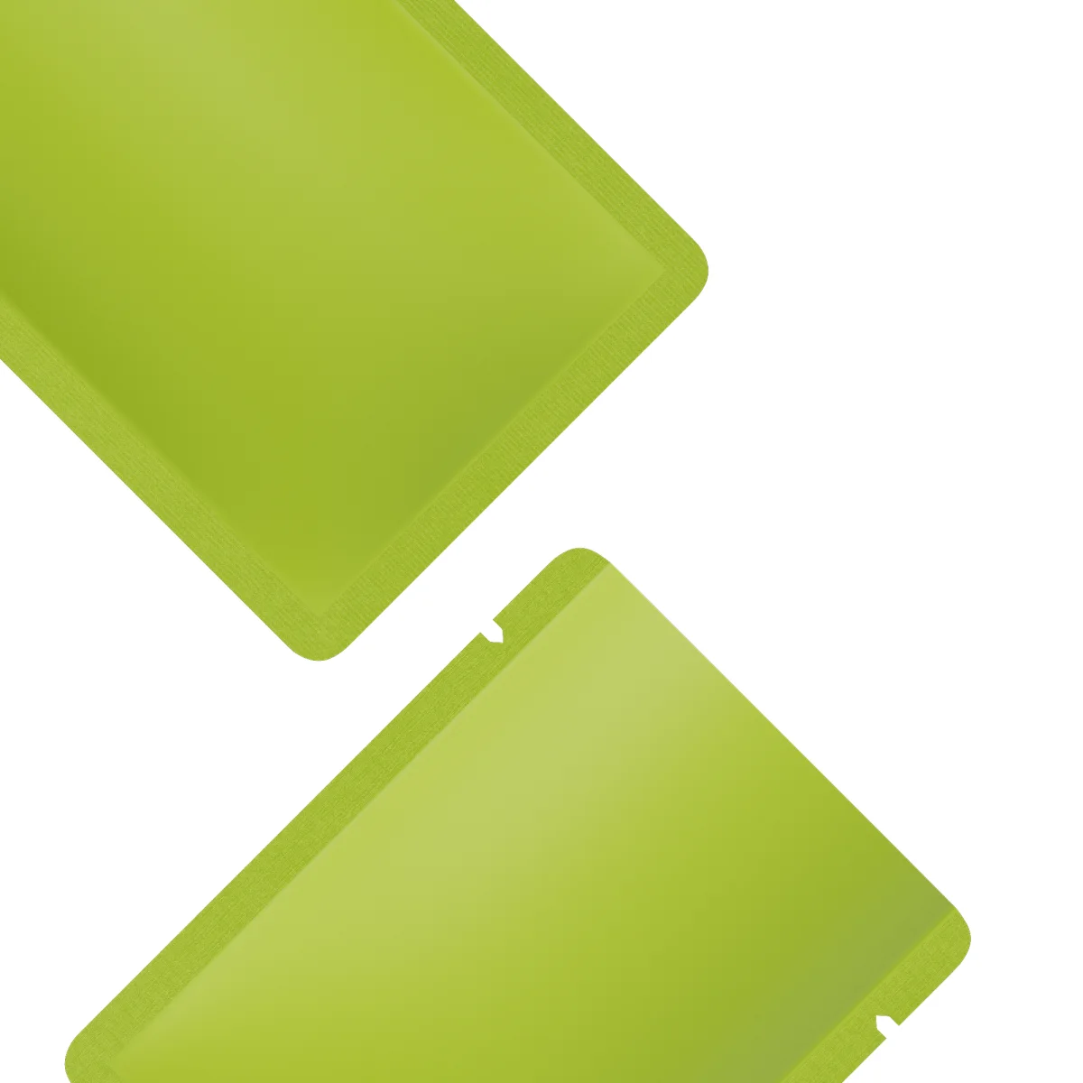 Matte Pistachio Green Aluminum Bottom-Fill Sample Bag Matte Pistachio Green Aluminum Bottom-Fill Sample Bag