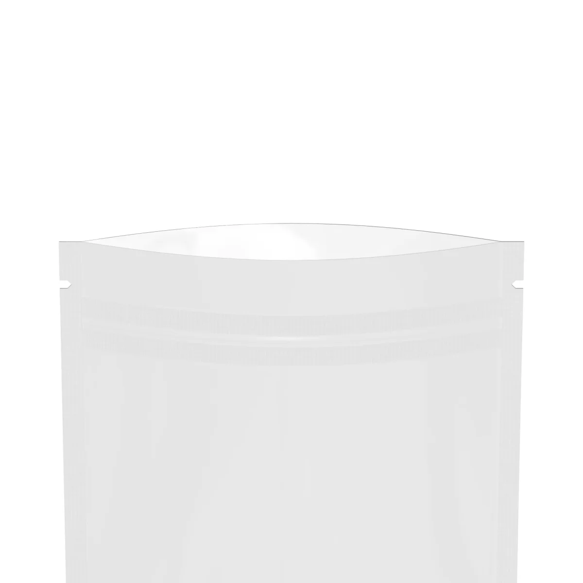 Single-Sided Glossy White Mylar Flat Zipper Bag Single-Sided Glossy White Mylar Flat Zipper Bag