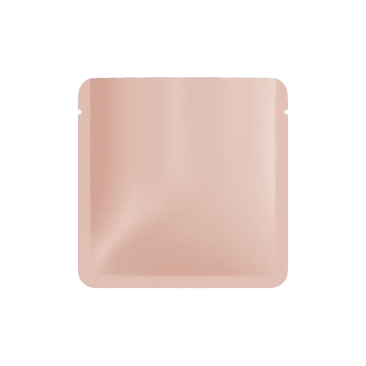 Matte Pink Square Foil Bag with Rounded Corners Matte Pink Square Foil Bag with Rounded Corners