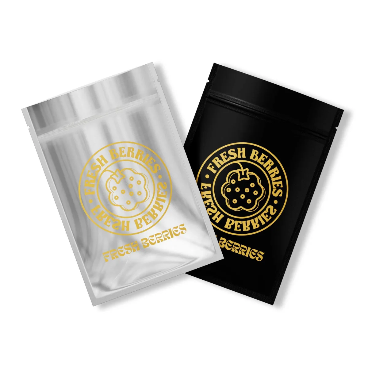 Custom Single-Sided Matte Colored Mylar Flat Zipper Bag Custom Single-Sided Matte Colored Mylar Flat Zipper Bag