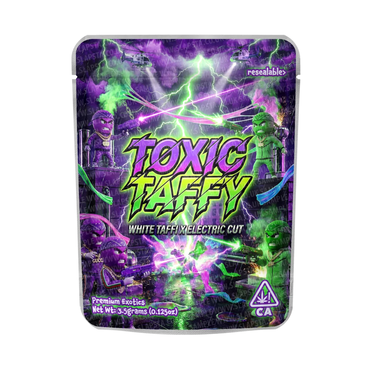 Toxic Taffy Mylar Sticker Packs Toxic Taffy Mylar Sticker Packs
