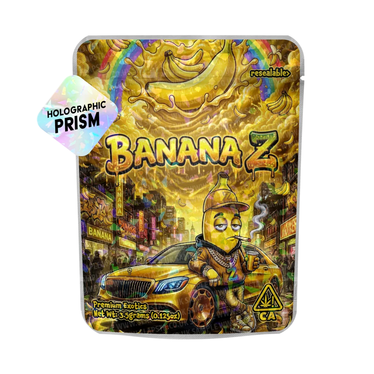 Banana-Z Mylar Sticker Packs