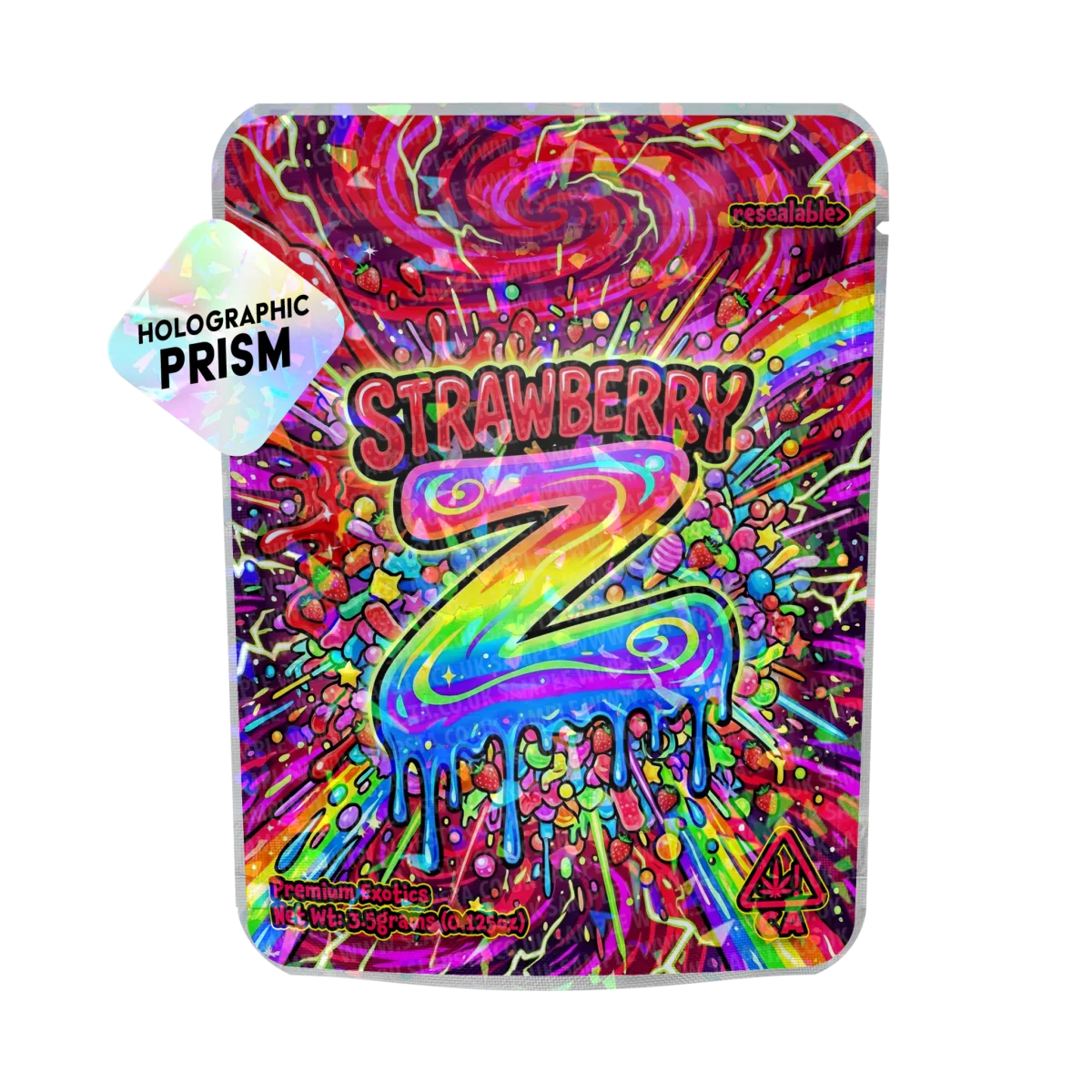 Strawberry Z Mylar Sticker Packs Strawberry Z Mylar Sticker Packs