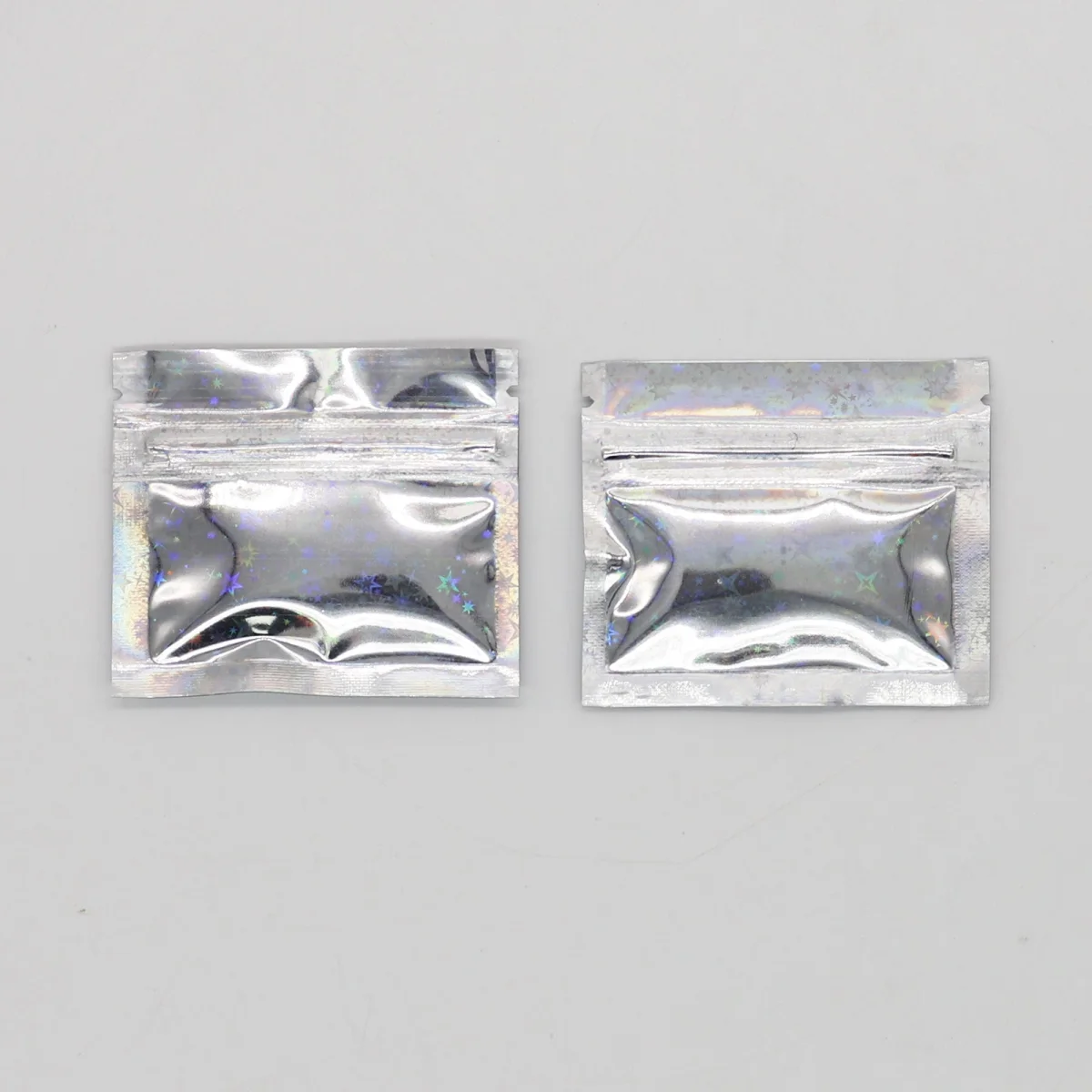 Diamond Holographic Mylar Flat Zipper Bag Diamond Holographic Mylar Flat Zipper Bag