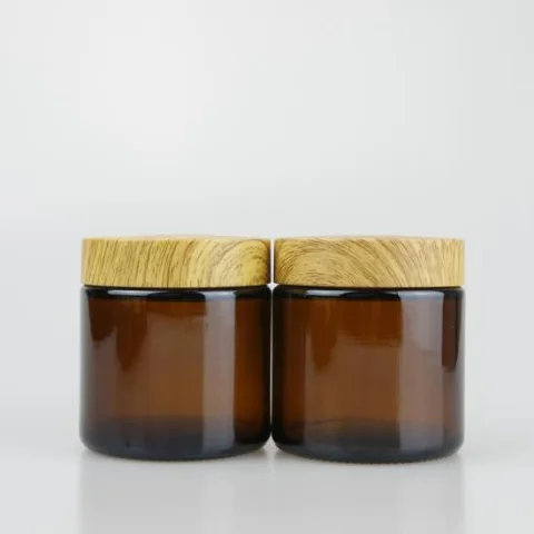 Child-Resistant Glass Storage Jar with Bamboo Lid