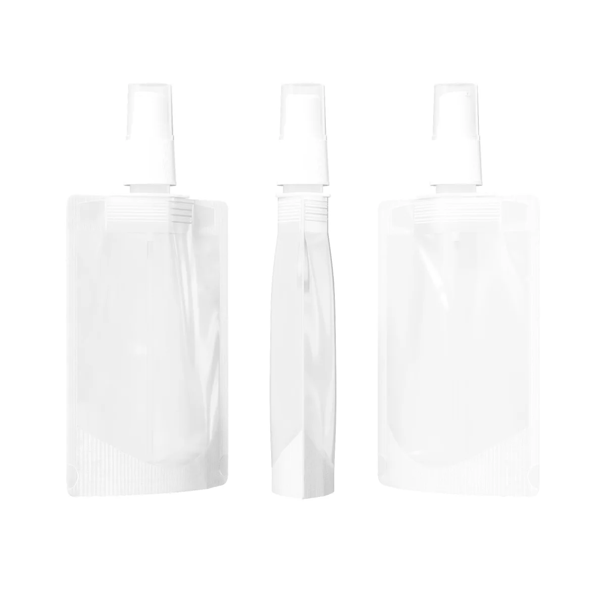 Frosted Translucent Stand-Up Pouch with Serum Pump Frosted Translucent Stand-Up Pouch with Serum Pump