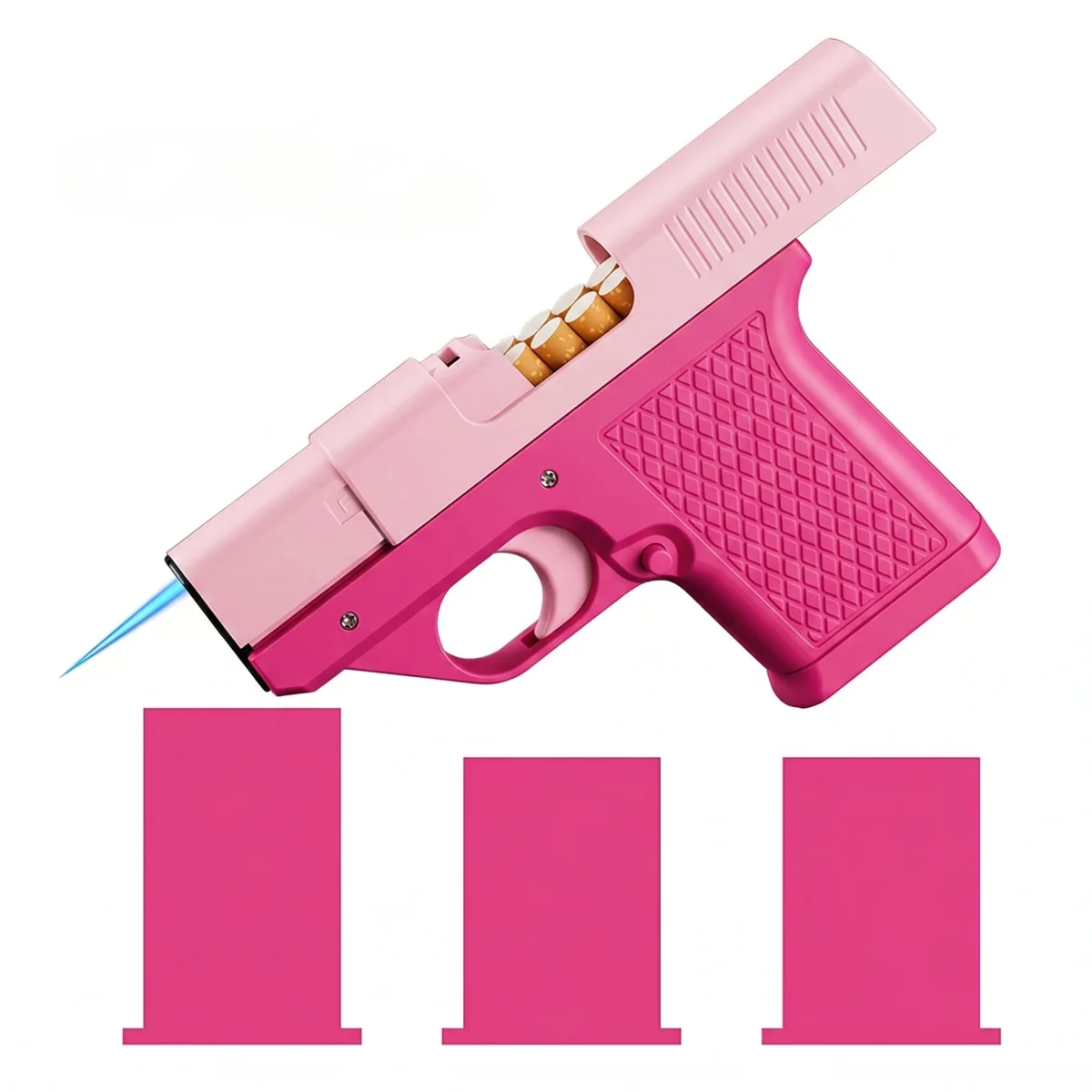 Windproof Pistol Lighter w/ Storage Mag Windproof Pistol Lighter w/ Storage Mag