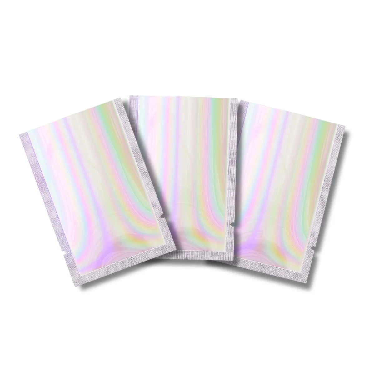 Custom Diamond Holographic Mylar Open-Top Bag Custom Diamond Holographic Mylar Open-Top Bag