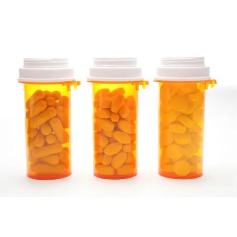 10 Dram Child-Resistant Medicine Bottle with Thumb Cap