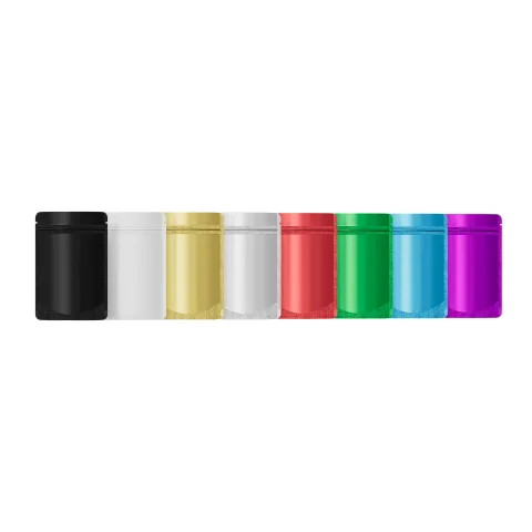 Single-Sided Matte Colored Mylar Stand-Up Bag