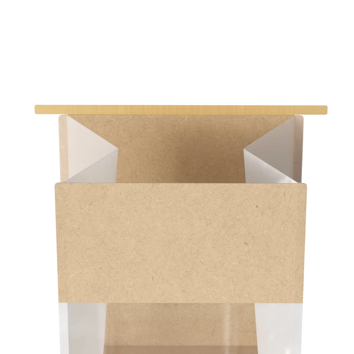 Colored Cotton Paper Side-Gusset Bakery Bag with Tin Tie