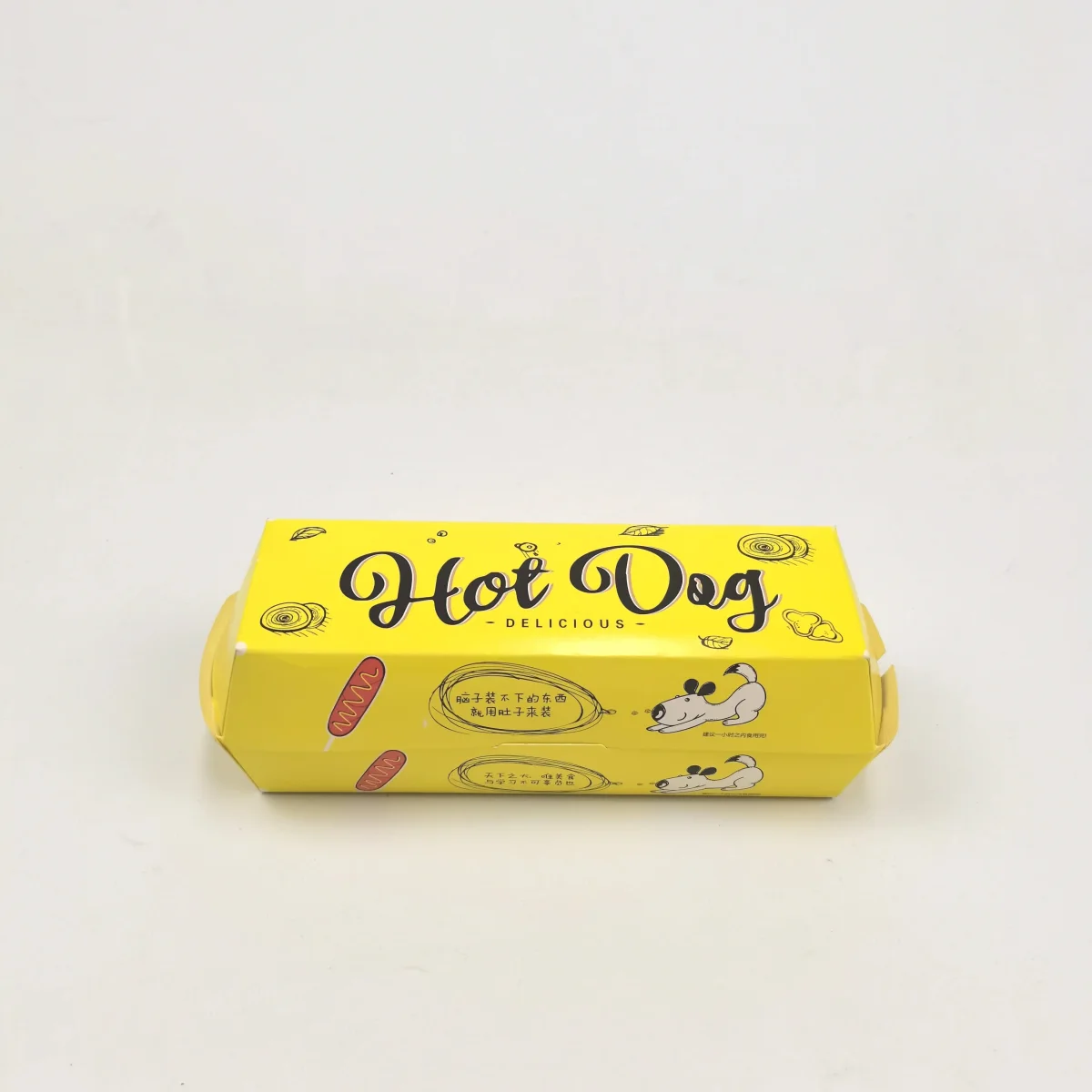 White Paper Hot Dog Packaging Box White Paper Hot Dog Packaging Box