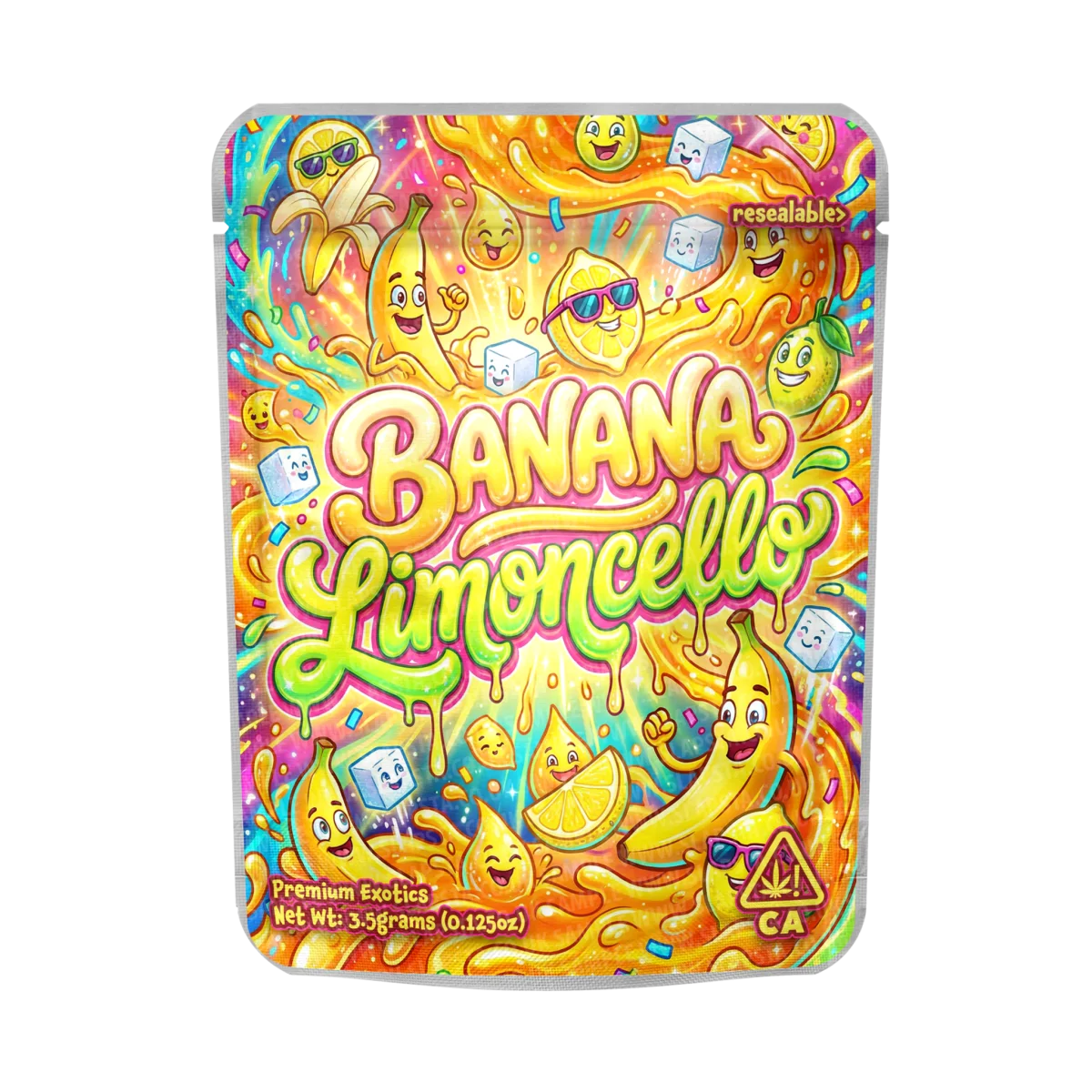 Banana Limoncello Mylar Sticker Packs Banana Limoncello Mylar Sticker Packs