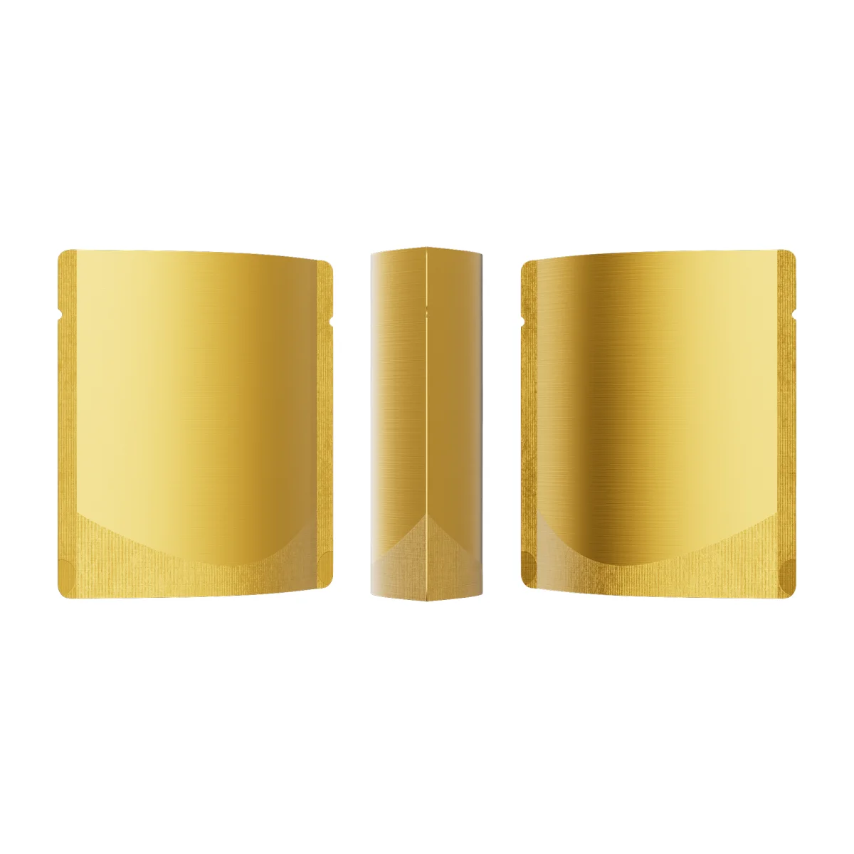 Matte Brass Gold Square Aluminum Stand-Up Bag Matte Brass Gold Square Aluminum Stand-Up Bag