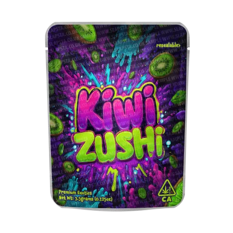Kiwi Zushi Mylar Pouches Pre-Labeled