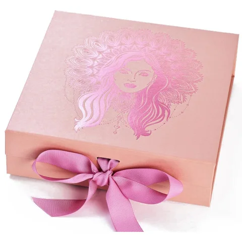 Custom clothing folding box with ribbon