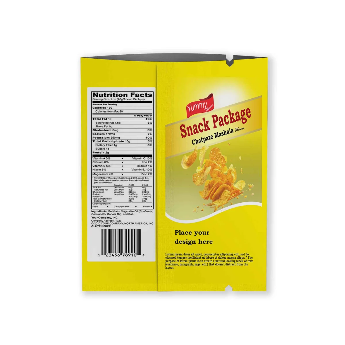 Custom Center-Seal Open-Top Packaging Bag Custom Center-Seal Open-Top Packaging Bag