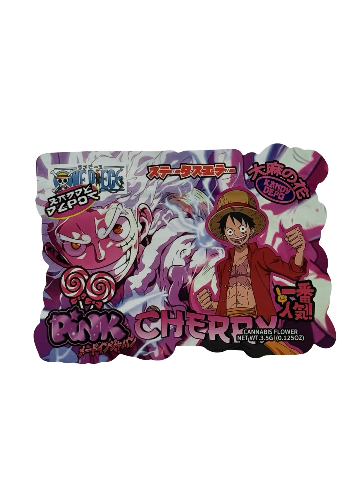 Pink Cherry One Piece Mylar Bags 3.5g Kandy Depo Pink Cherry One Piece Mylar Bags 3.5g Kandy Depo