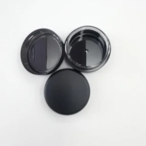 Custom 5 ml Matte Black Wide-Mouth Cosmetic Container