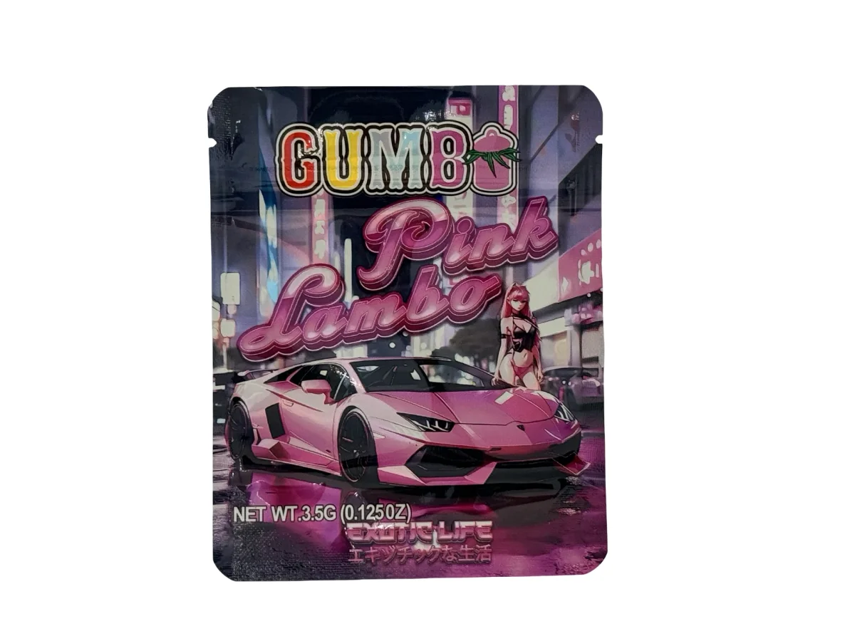 Pink Lambo 3.5g Mylar Bags Gumbo Pink Lambo 3.5g Mylar Bags Gumbo