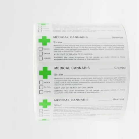 Coated Paper Prescription Medicine Bottle Labels